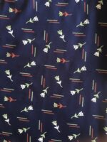 Indian Casual Deep Blue Flower Bud Print Kurta - Zedanya - Image 4