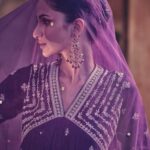 Purple Alia cut party wear embroidered designer suit by Zedanya